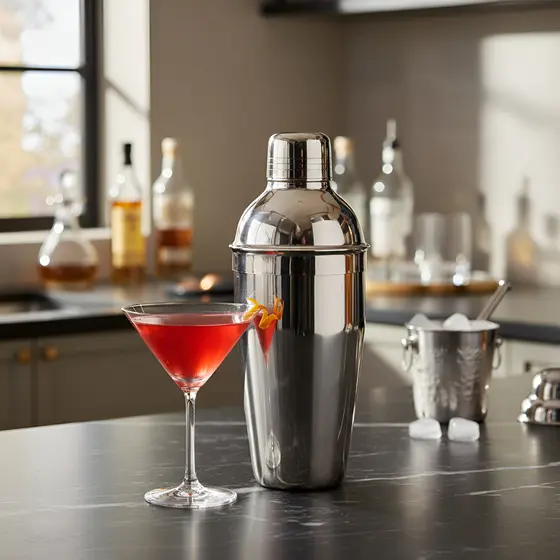 Coqueteleira Inox 500ml Bebida Drink Caipirinha Bar Cor Prata