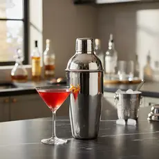 Coqueteleira Inox 500ml Bebida Drink Caipirinha Bar Cor Prata