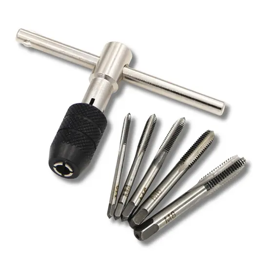 Jogo Macho Manual Kit 6 Peças Fazer Rosca Métrica Para Reparos Ferramenta