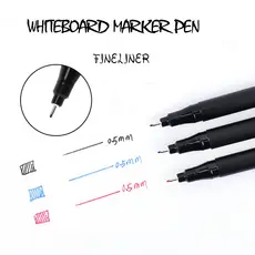 Caneta Marcadora De Quadro Branco Fineliner 0,5mm Cabeça De Agulha Extra Fina