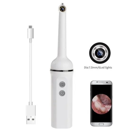 [reyalxaxg] Câmera Endoscópica Dentária Oral Sem Fio WiFi De 2.0 MP Inspeção Intraoral