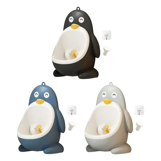 [reyalxaxg] Mictório De Treinamento Para Meninos Em Formato De Pinguim Montado Na Parede , Treinador De Xixi Pendurado B