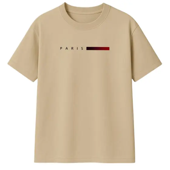 Camiseta Masculina Malha Premium Alta Qualidade Estampada Paris