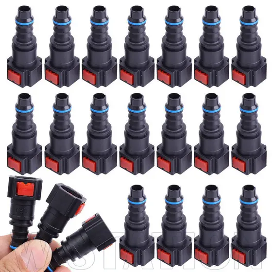 Conector Rápido De Linha De Combustível De 1/3/5 Unidades-Ferramentas Gás ID8 7.89-Acoplador De Plástico Durável-Acessór