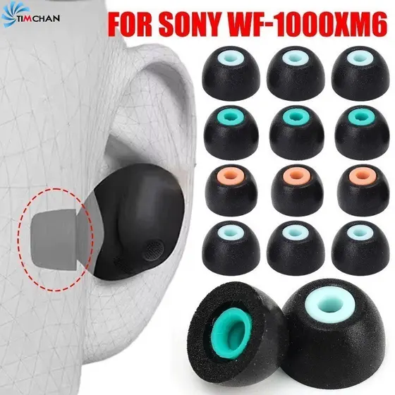 [Brilhante] 4-1 Pares De Pontas De Ouvido De Substituição De Espuma De Memória-Para Sony Wf-1000XM6-S/M/L-Tampões Fones
