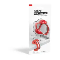 Organizador de cabos para mesa vermelho