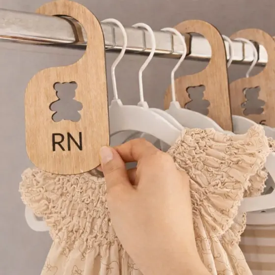 Separador E Organizador De Cabides Para Bebê Ursinho, Guarda Roupa Infantil, Decoração Quarto