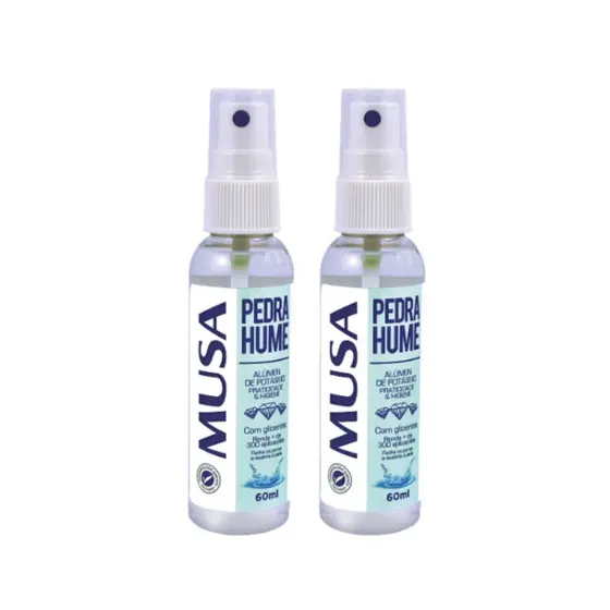 Kit pedra Hume Spray Musa com 2 unidades de 60 ml cada - Pronta Entrega