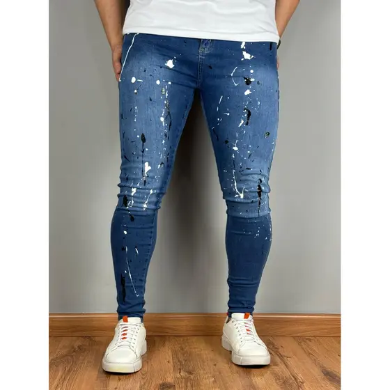Calça Jeans Super Skinny Masculina Premium Blue Pigmentada