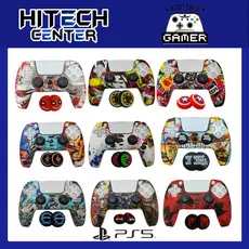 Capa Case Ps5 de Silicone Personalizada COM PAR DE GRIP Controle Proteção Dualsense Ps5