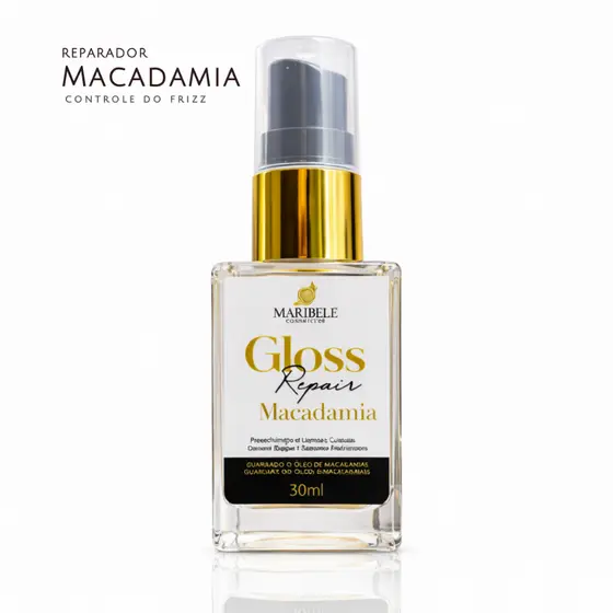Óleo Reparador Macadâmia 30ml – Cabelo leve, hidratado e cheiroso