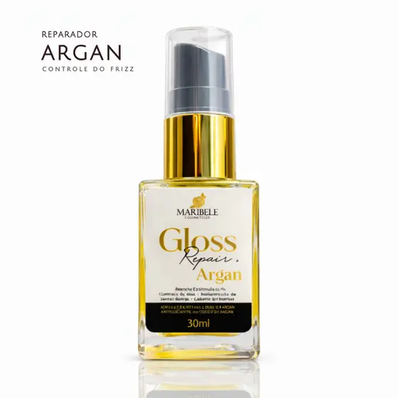 Óleo Reparador Argan 30ml – Brilho intenso e cabelo sem frizz