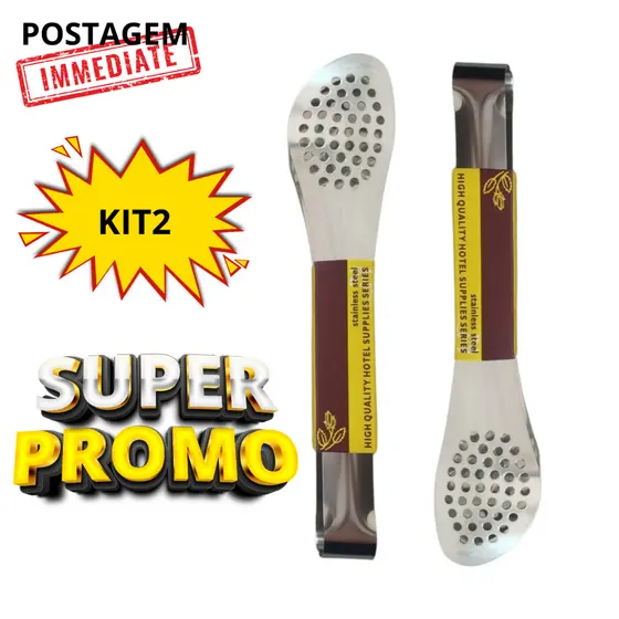 Pegador Inox Para Carne Churrasco Salada Cozinha