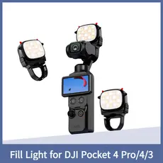 Luz De Preenchimento Leve 300mAh Para Câmera DJI Pocket 4 Pro/4/3 Acessórios De Iluminação De Tiro Com Suave