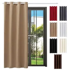 Cortina Jasmim Porta Balcão Para Sala Ou Quarto Folha Unica 1,40 X 2,50m