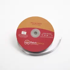 Fita de Cetim Prata - 12mm - Rolo Com 50 Metros