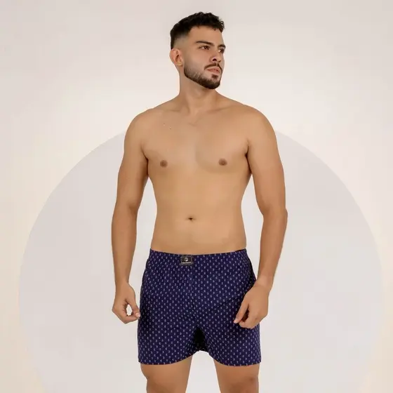 Samba Canção De Liganete Cueca Short Malha Fria Pijama Masculino Roupa De Dormir