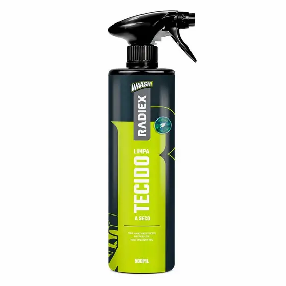 Radiex Limpador de Tecidos a Seco 500ml Tira Manchas Estofado Carro Sofá Delicado Sem Água