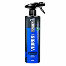 Limpa Vidros Radiex 500ml Cristalino Carro Casa Sem Manchas Rápido Limpador Automotivo Residencial