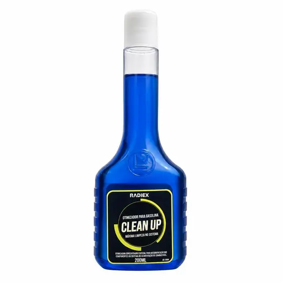 Kit Aditivo Radiex Clean Up Gasolina 200ml Limpa Bico Injetor Melhora Desempenho do Motor