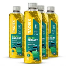 Kit 4 Aditivos Radiex Amarelo 1L Para Radiador Fluido Organico De Arrefecimento Motor Sistema