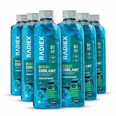 6 Aditivos Radiex Azul 1L OAT Organico Para Radiador Fluido Concentrado De Arrefecimento Sistema