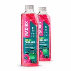 2 Aditivos Radiex Rosa 1L Concentrado Organico OAT Para Radiador Fluido De Arrefecimento Sistema