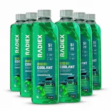 6 Aditivos Radiex Verde 1L Organico Para Radiador Fluido Concentrado De Arrefecimento Sistema