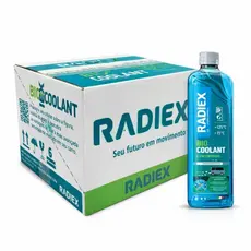 16 Aditivos Radiex Azul 1L OAT Concentrado Para Radiador Fluido De Arrefecimento Motor Sistema