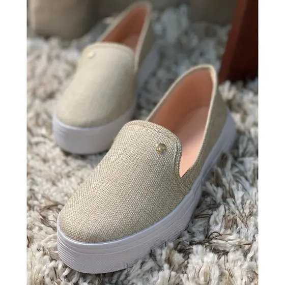 Tênis Feminino Slip On Preto
