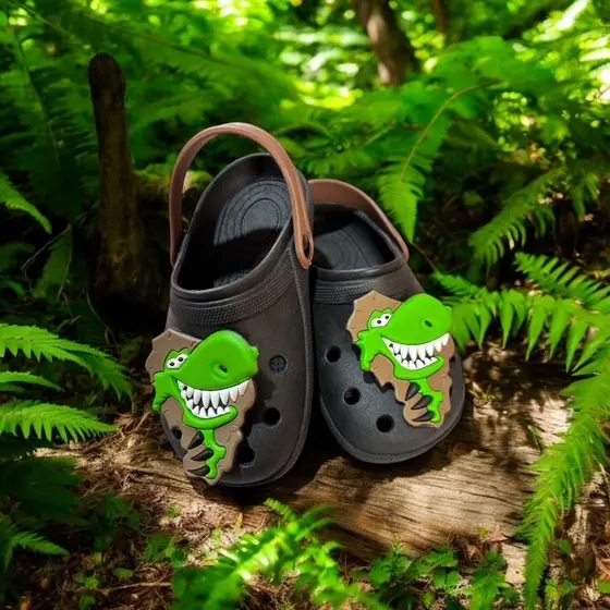 Papete Infantil Menino Babuche Masculino Criança Leve Confortável Dinossauro