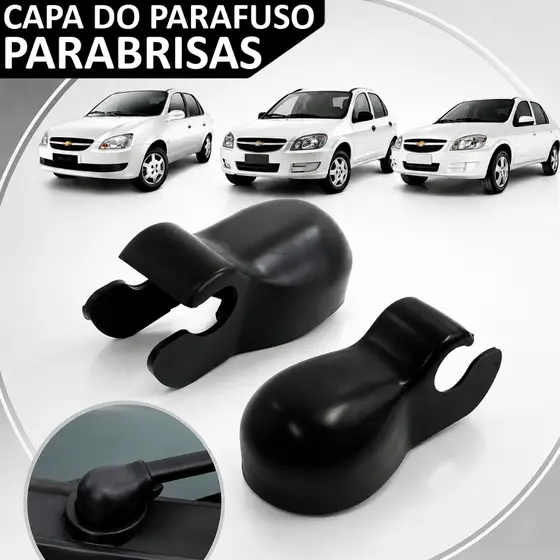Capa Parafuso Braço Limpador Parabrisa Celta Prisma Classic Par