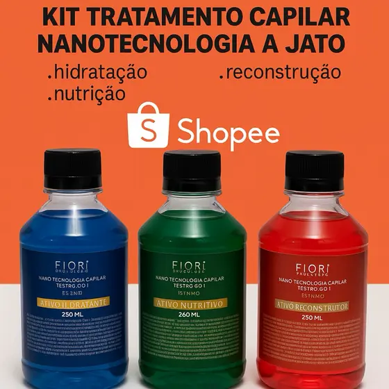 kit NANOTECNOLOGIA capilar  3 de 250ml