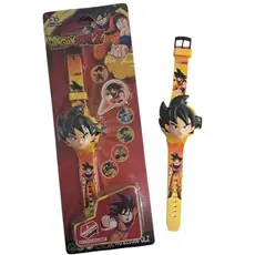 Relógio Projetor Infantil Goku Dragon Star Z Luz LED