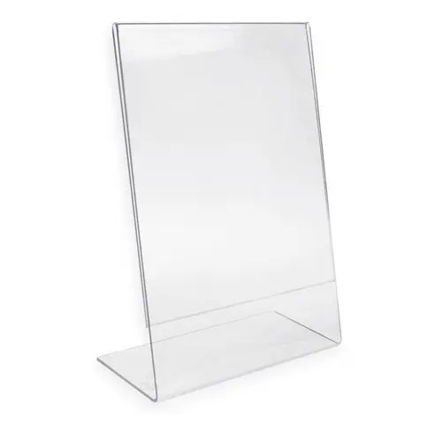 Display Porta Folha MESA ou PAREDE A4 Vertical Horizontal Formato T OU L Mesa Balcão 29,7 x 21