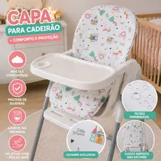 Estofado Ou Capa P/ Cadeirão Merenda De Alimentação Do Bebê