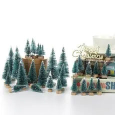 24 / 12PC Christmas Tree Um pequeno pinheiro colocado na mesa Mini decoração de Natal para o Natal da casa