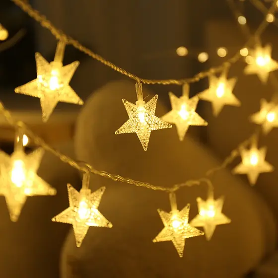 Luzes Estrelas Decoração De Aniversário Layout Room De Quarto Piscando Fio Cheias De Surpresa