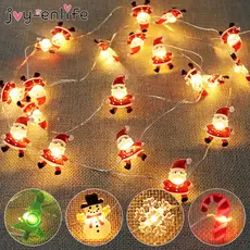 2M 20LED Árvore De Papai Noel Floco De Neve LED Corda De Natal Decoração Ornamento Presente De Ano Novo