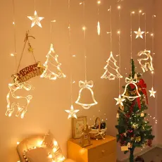 Sinos De Falha De LED Árvore De Natal Cordão De Luz Para Casamento Ao Ar Livre Decorações Festa