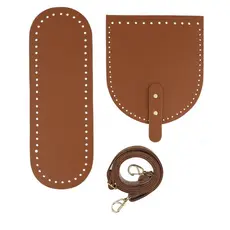 Kit Fundo + Alça + Aba Pino Ideal para bolsas em crochê, macramê e trico