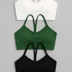 KIT TOP ALCINHA 3 PEÇAS SUPLEX COM BOJO