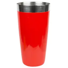 Coqueteleira Emborrachada Vermelha Sem Tampa Inox 840Ml Bartender Store