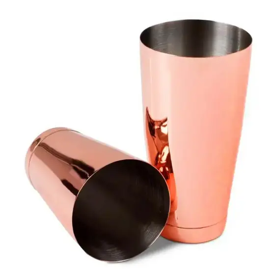 Conjunto Coqueteleira Boston 28oz e 18oz Aço Inox Cobre Com Peso