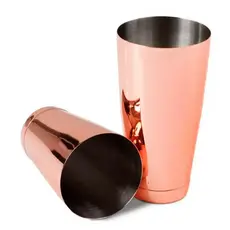 Conjunto Coqueteleira Boston 28oz e 18oz Aço Inox Cobre Com Peso