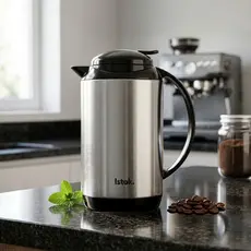 Garrafa de Café Térmica Inox Dubai 500ml Com Gatilho e Alça - Garrafa para Café Mantém Até 12hrs