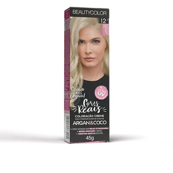 Coloração Individual Beautycolor 12.1 Louro Muito Claro Cinza Especial