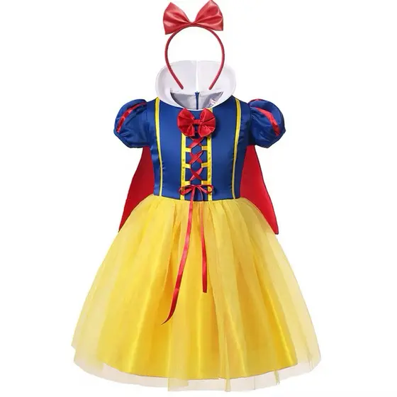 traje princesa fantasia cosplay Disney branca de meve roupa festa aniversário fantasia