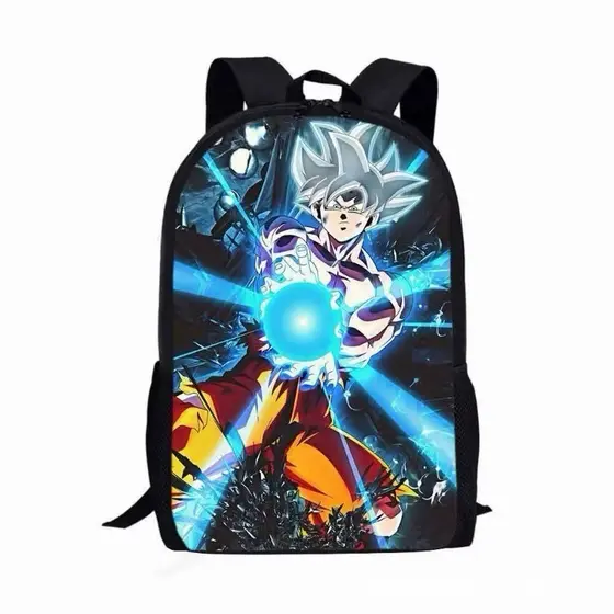 Mochila Infantil Dragon Ball Desenhos Animados Bolsa Escolar Primária À Prova D'água Leve E Confortável Backpack