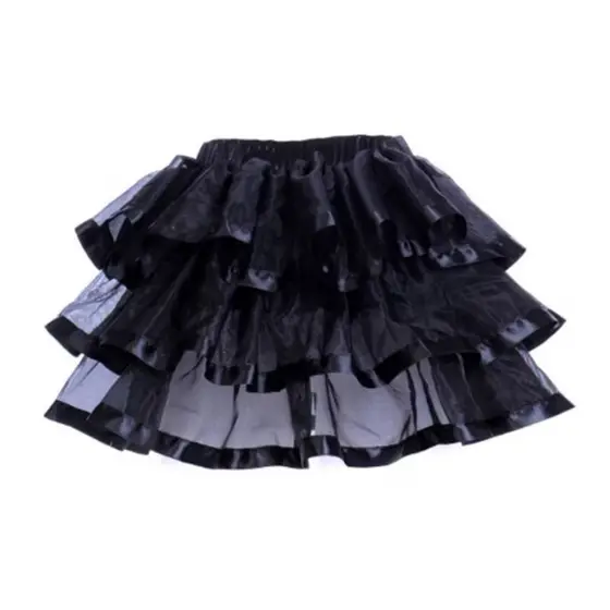 Saia Elástica Feminina Extra Fofa Anágua Malha BurlescMicro Mini Tutu Desempenho Da Menina Saias De Dança